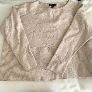 Warm off shoulder sweater.